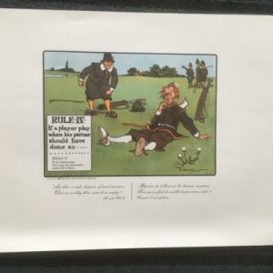 Charles Crombie The Rules of Golf Print Rule IV