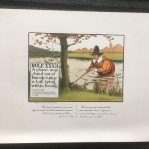 Charles Crombie The Rules Of Golf Print Rule Xxxii