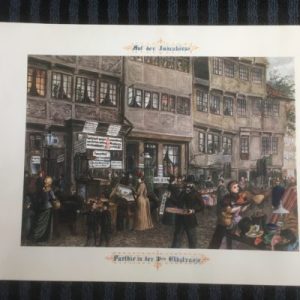 Eduard Niese Print Hamburger Leben Auf Der Judenbors