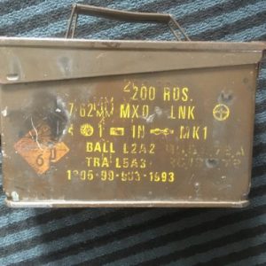 BRITISH 1968 7.62 MM AMMUNITION BOX