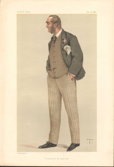 A dapper man in vintage attire with a bowler hat and cane.