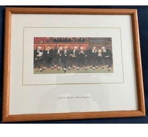 JEDD PRINT DOCK BRIEF NINE PLEADERS SIGNED IN PENCIL