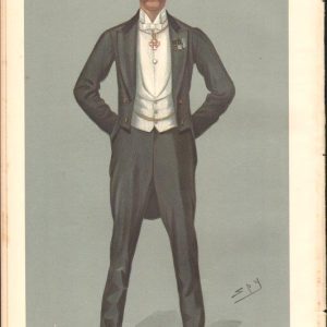 ORIGINAL VANITY FAIR PRINT IN  MAGAZINE AND PRINT NOV 16 1899 CAPTAIN GEORGE LINDSAY HOLFORD C.I.E., M.V.O.