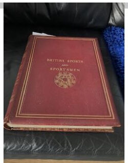 Old book titled 'Deutsche Ausgabe der Nationalen' with a red cover.
