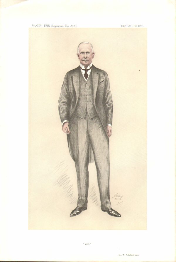 ORIGINAL VANITY FAIR PRINT W ARBATHNOT LANE 21.5.1913