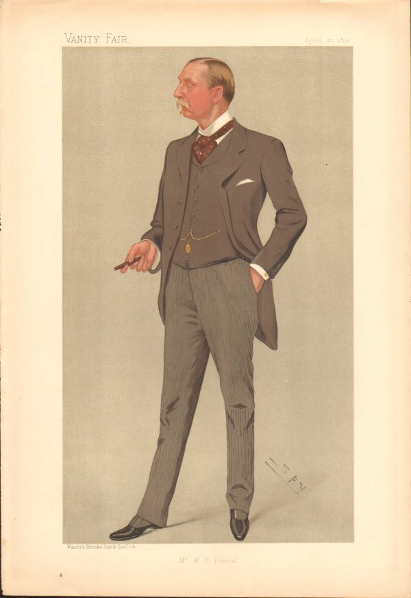 ORIGINAL VANITY FAIR PRINT MR W H KENDAL APRIL 20 1893