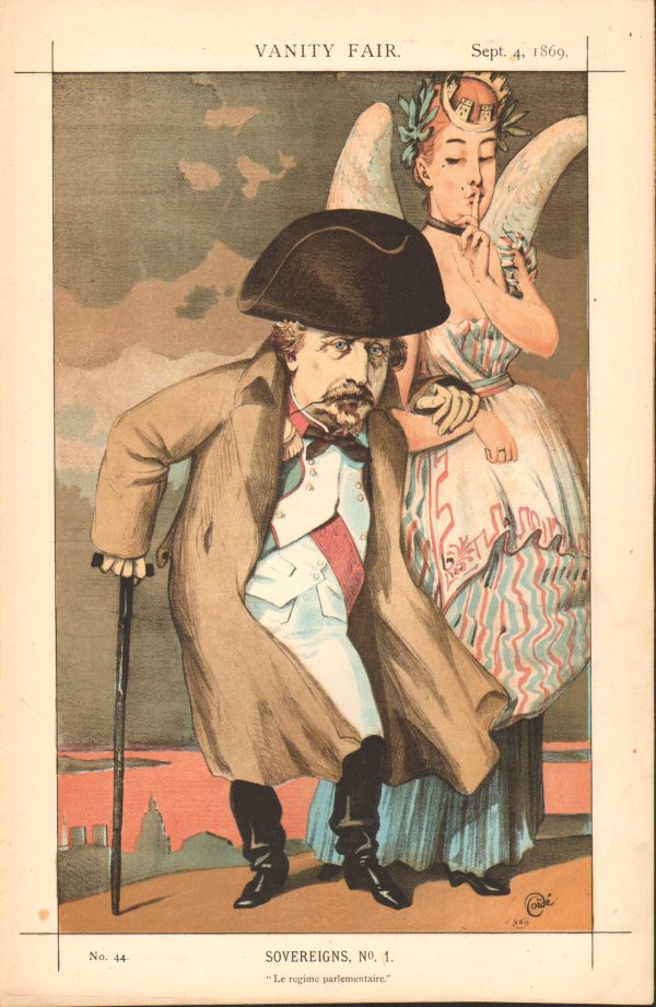 ORIGINAL VANITY FAIR PRINT SEP 4 1869 NAPOLEON III SOVEREIGNS NO. 1