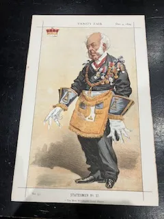 Original Vanity Fair Print The Most Worshipful Master Dec 4 1869
