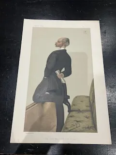 Original Vanity Fair Print The Soldier who couldn't draw his sword March 29 1879