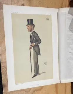 Original Vanity Fair Print Nov 28 1885 " The Sugar of Toryism" HARROWBY, THe Earl of